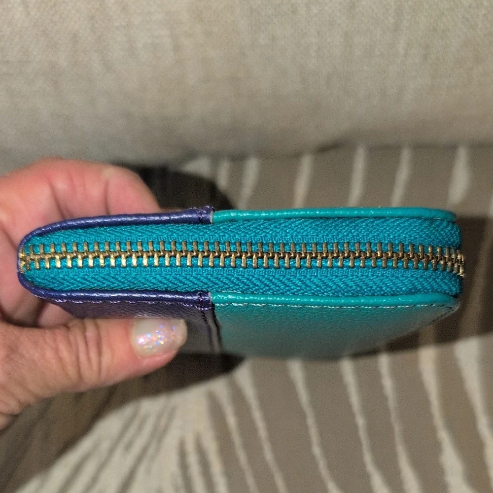 Teal and Purple Women's Wallet